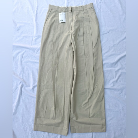 Light Tan Pleated Trousers